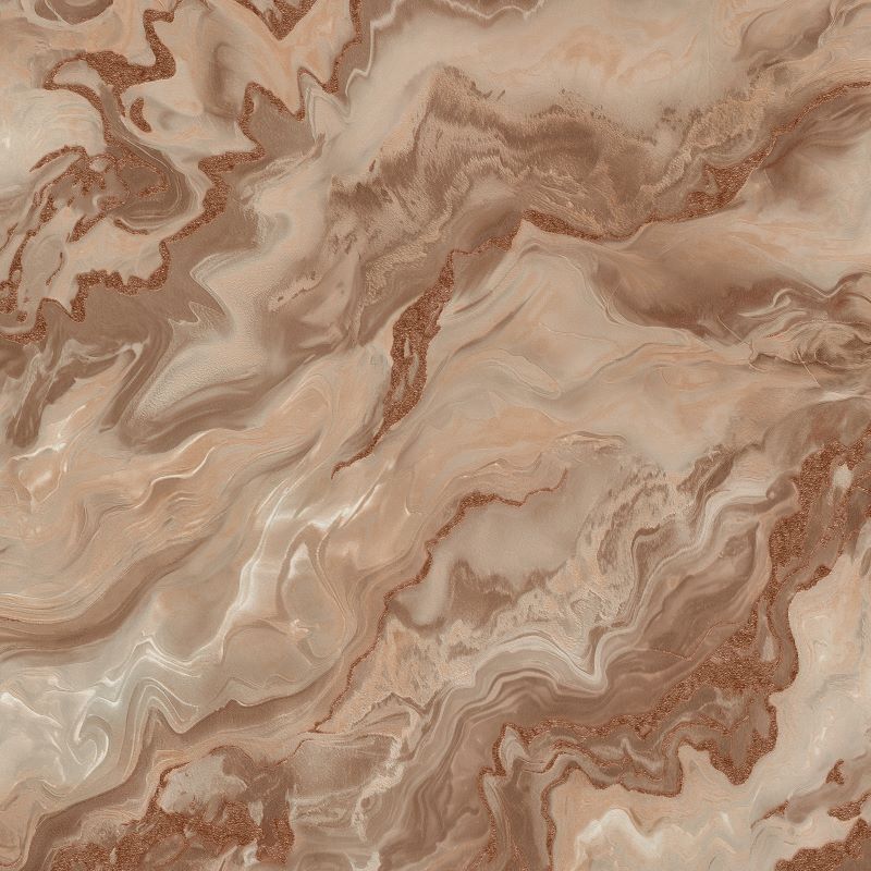 Mystic Spell Marble Wallpaper Rust Sample