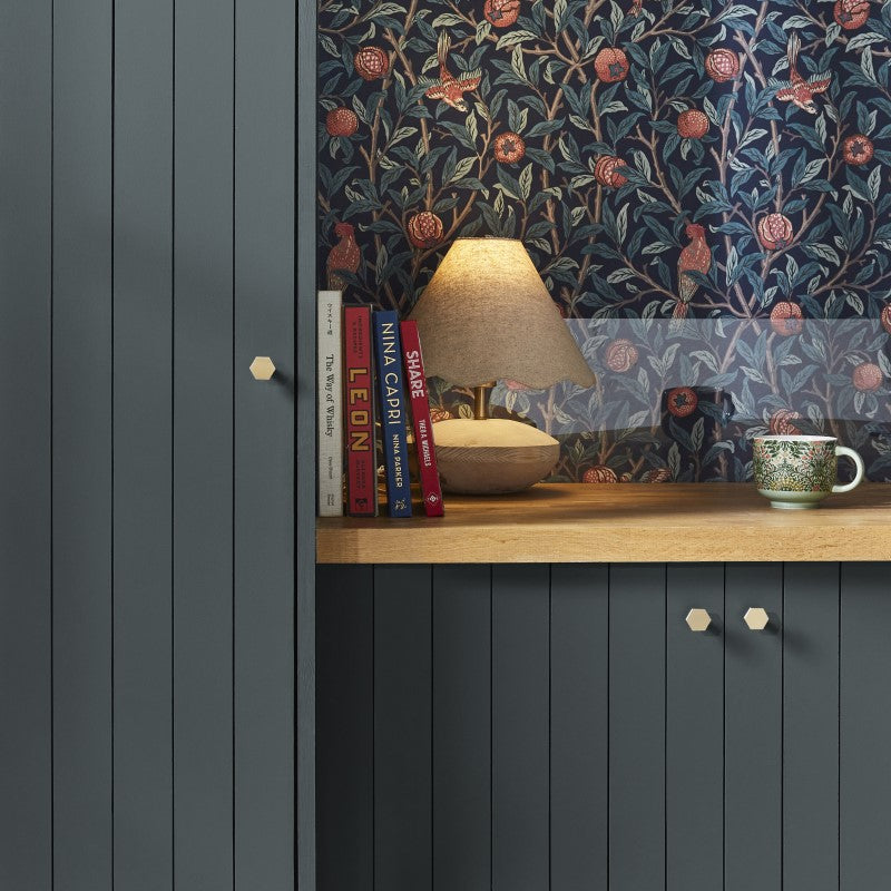 William Morris At Home Peel & Stick Sample - Blotted Blue