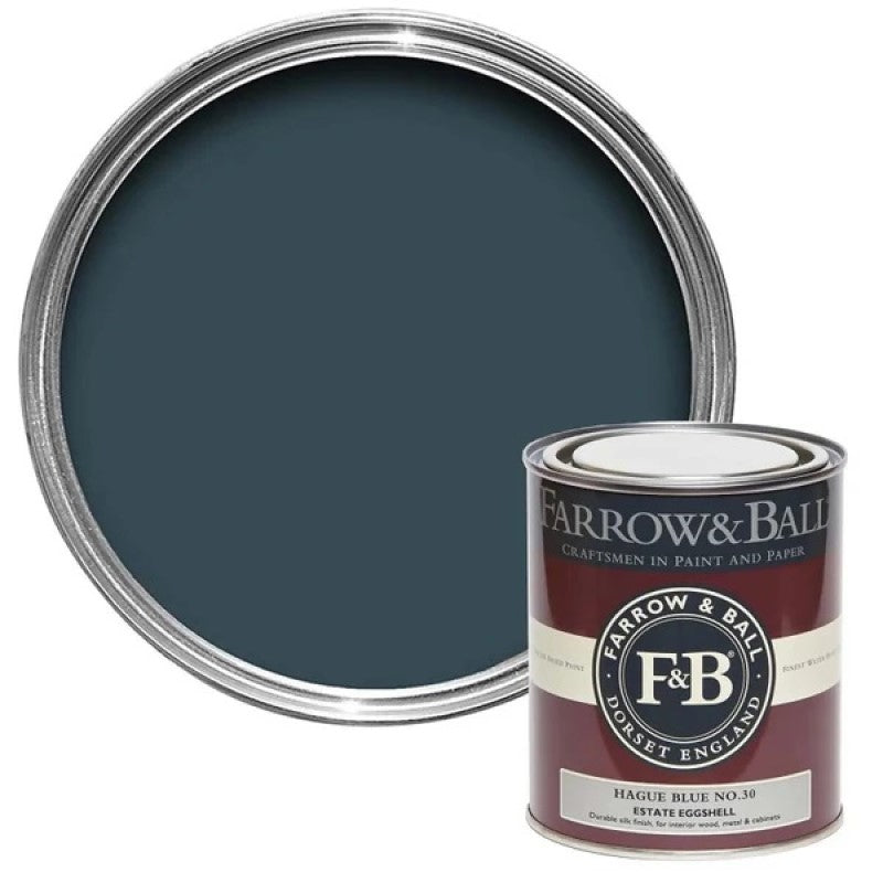 Farrow & Ball Estate Eggshell Oops Tin - Hague Blue - 5L