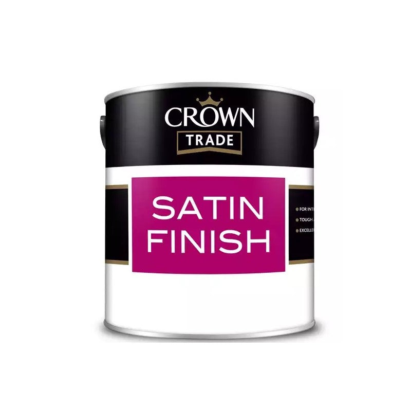 Crown Trade Satin - Designer Colour Match Paint - Quartz Grey 5L