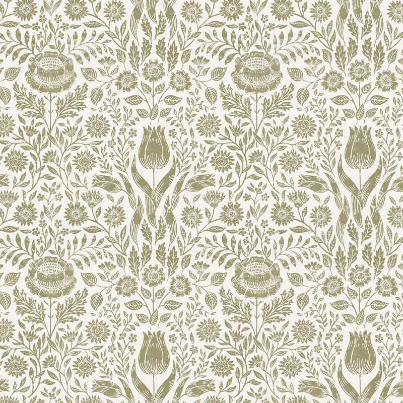 Laura Ashley Ashstead Damask Wallpaper Sample