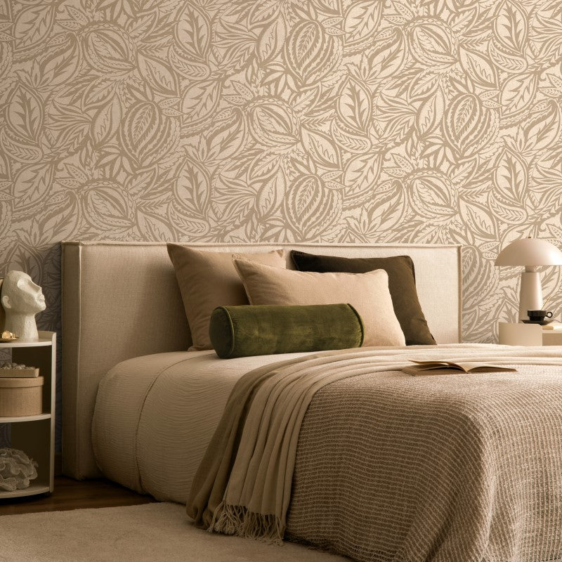 Paisley Leaf Wallpaper