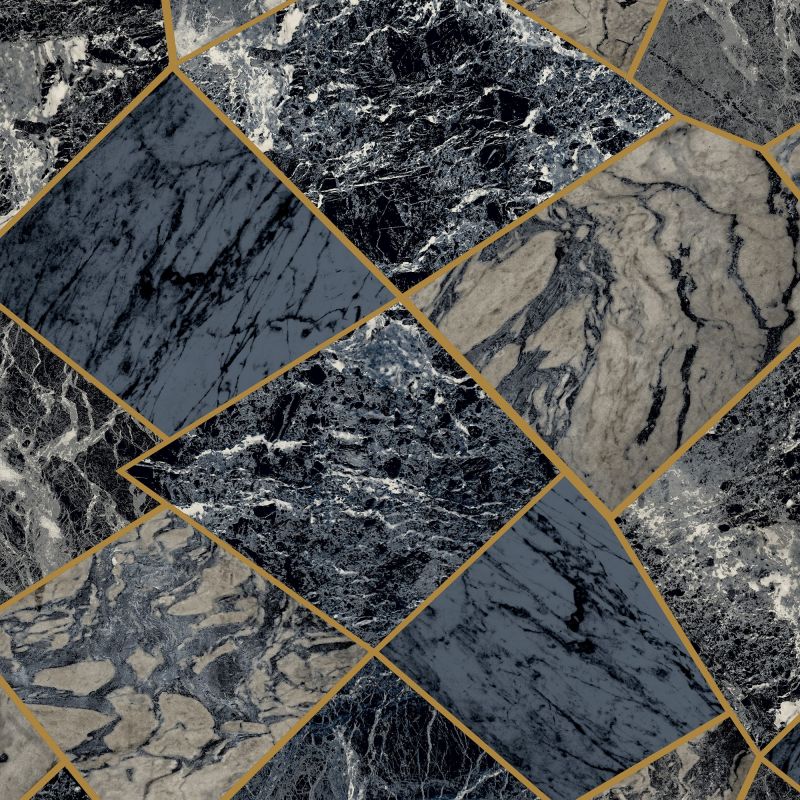 Life Agate Marble Tile Effect Wallpaper