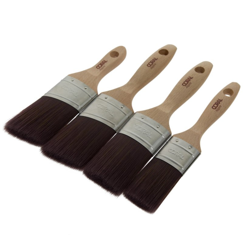 Coral Aspire Oval Paint Brush Set - 4 Piece