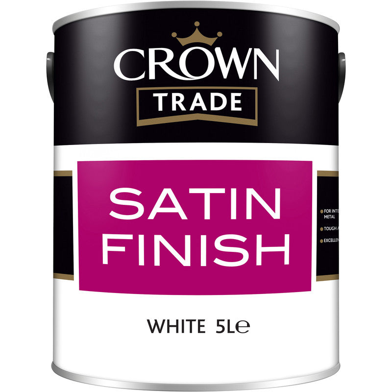 Crown Trade Satin - White