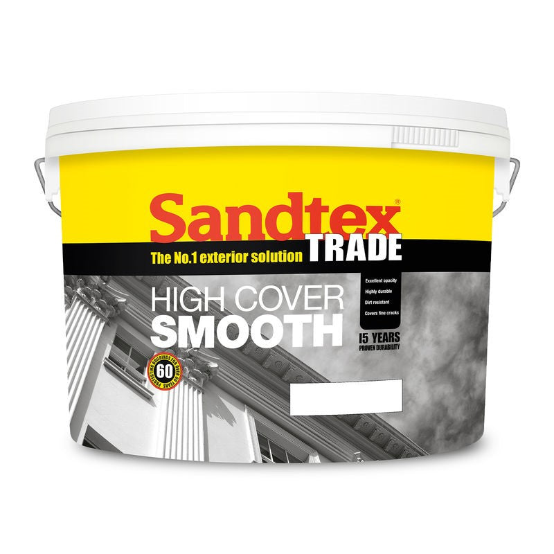 Sandtex Trade High Cover Smooth Masonry Paint - Tinted Colours