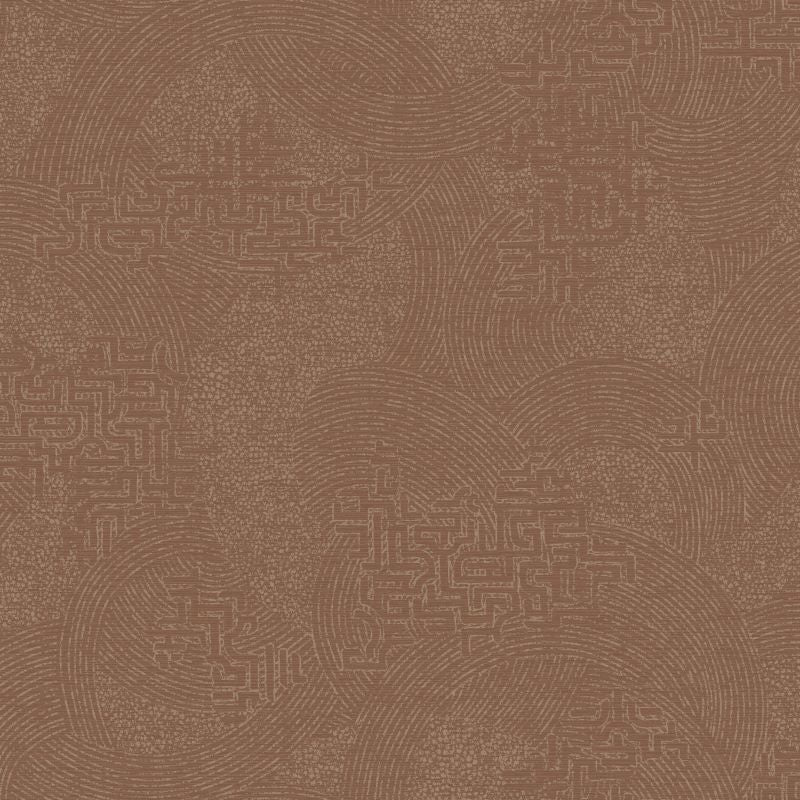Richat Geometric Wallpaper Rust Sample