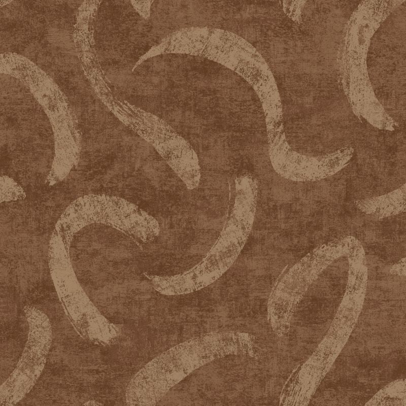 Sirocco Brushmark Wallpaper Rust Sample