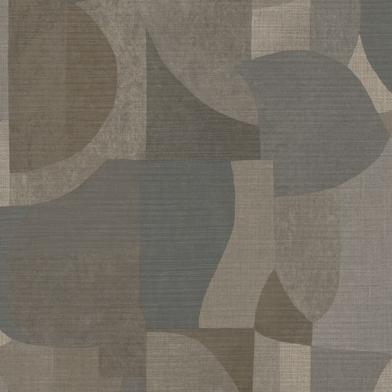 Dune Geometric Wallpaper Navy Sample