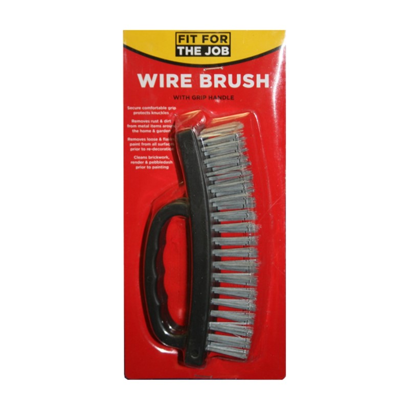 Wire Brush with Grip Handle