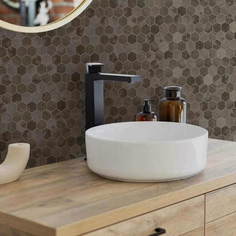 Hexara Tile Mosaic Wallpaper