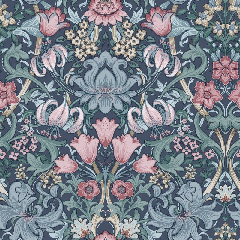 Fleurmont Ornate Floral Wallpaper