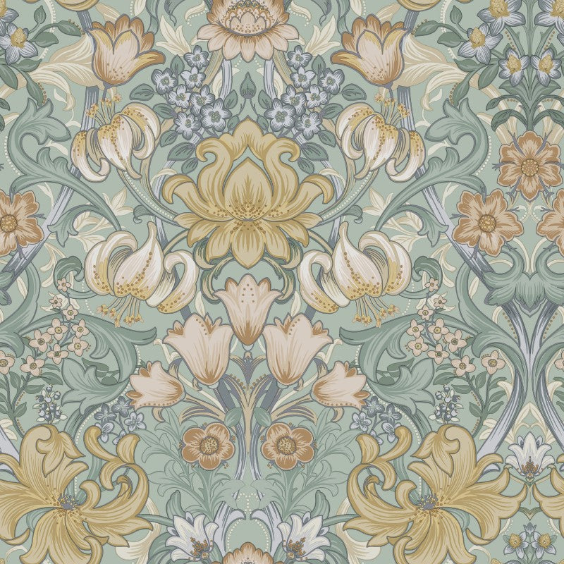 Fleurmont Ornate Floral Wallpaper