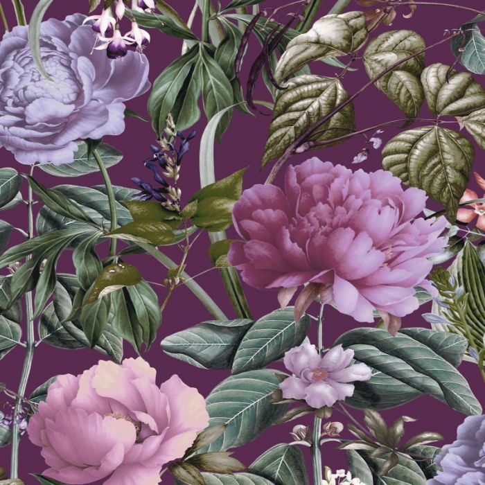 Botanicus Floral Wallpaper Berry Sample