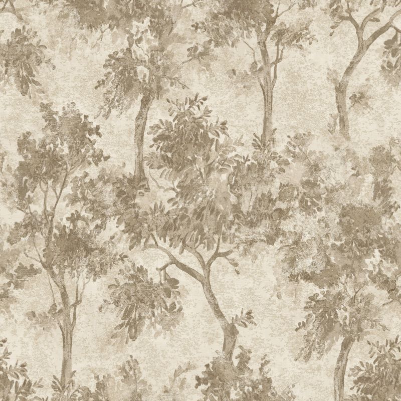 Tipu Tree Wallpaper Taupe Sample
