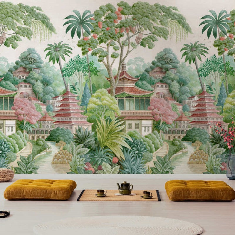 Shambhala Oriental Mural Wallpaper
