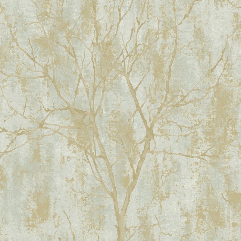 Venetian Tree Industrial Effect Wallpaper Green Sample