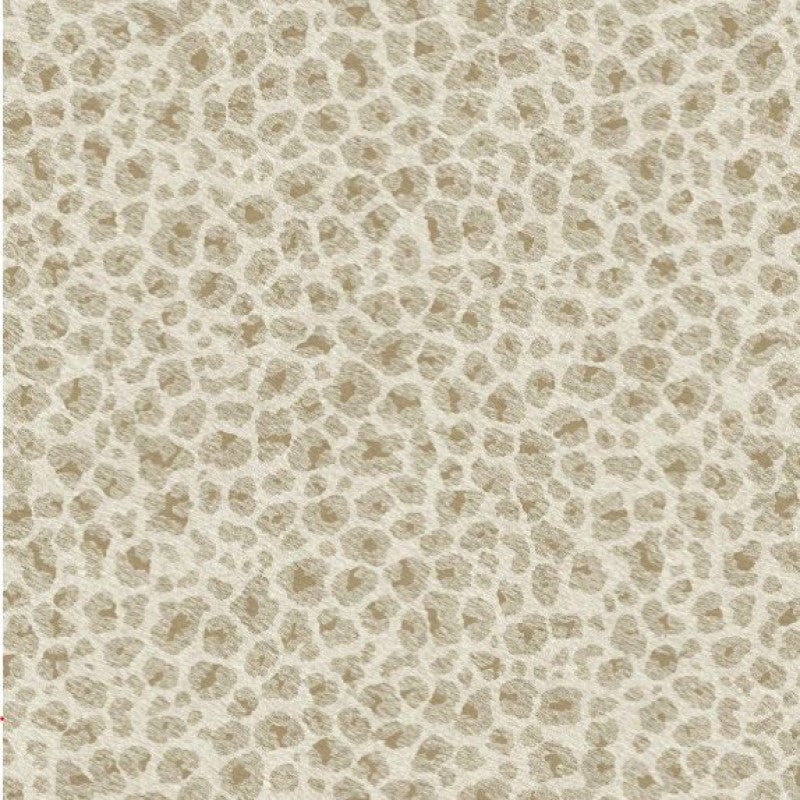 Cream & Gold leopard print wallpaper sample