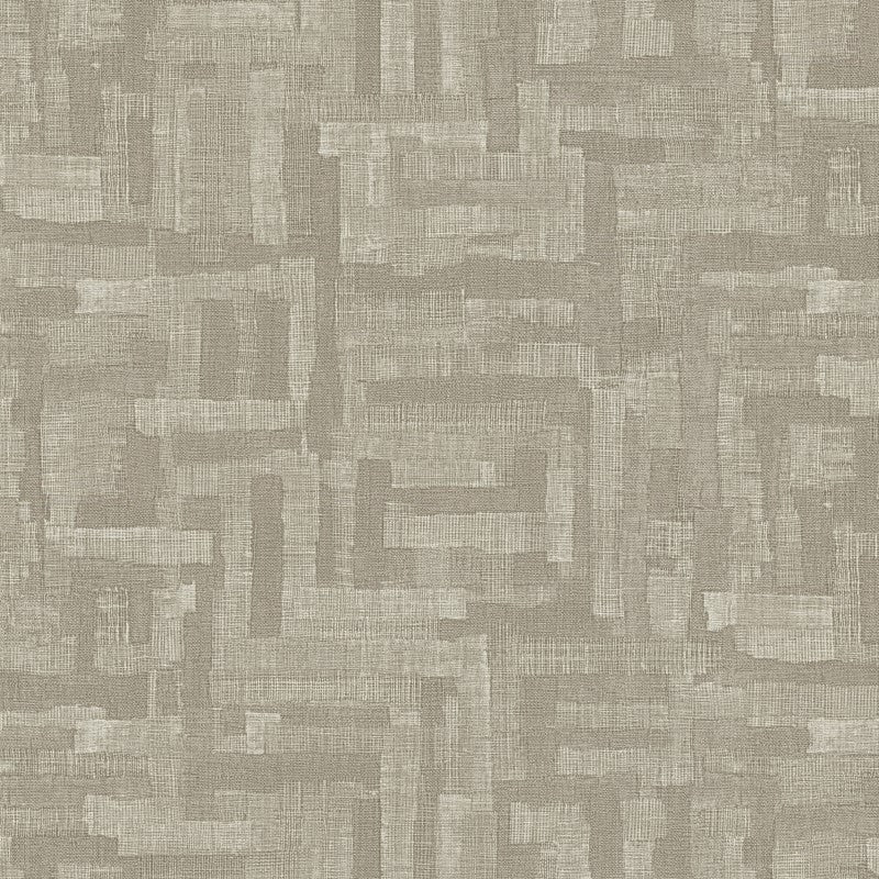 Natural Weave Texture Beige Wallpaper Sample