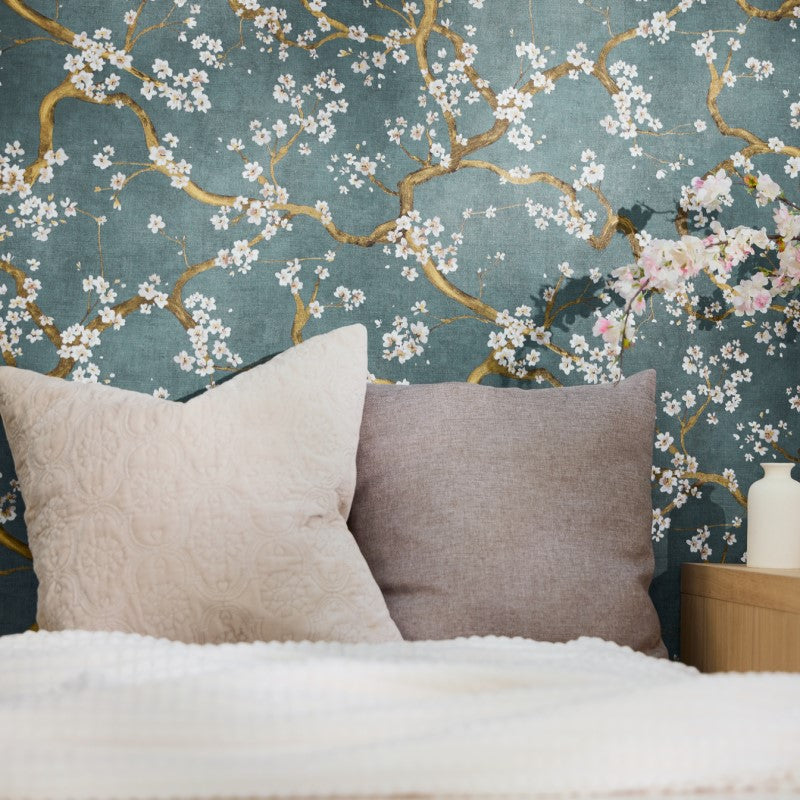 Cherry Blossom Tree Textured Wallpaper