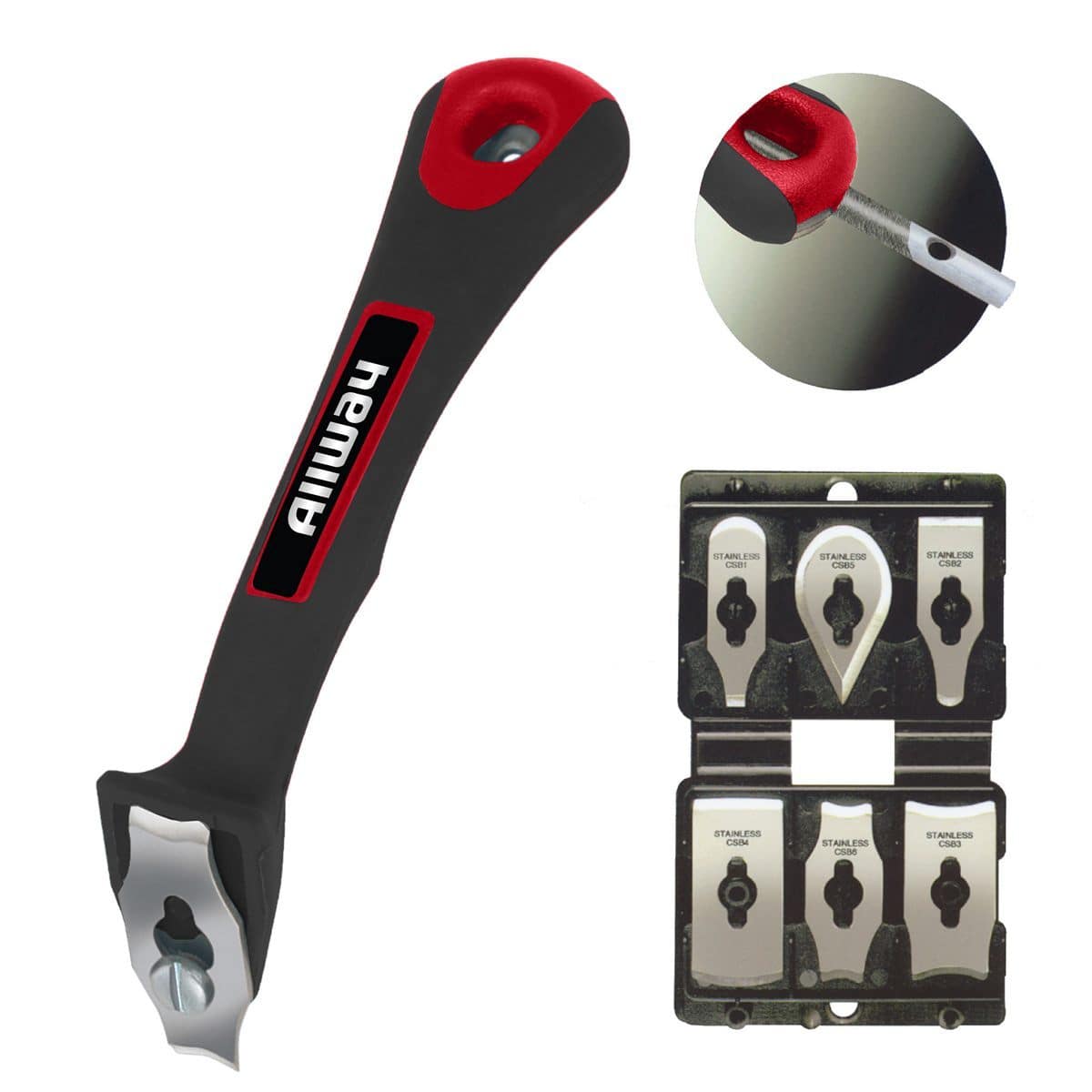 Allway Soft-Grip Contour Scraper Set with 6 Blades