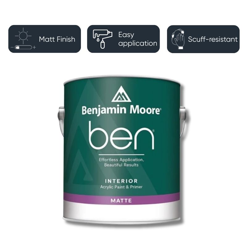Benjamin Moore Ben Interior Matte - Super White