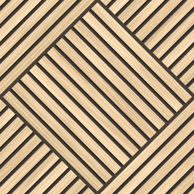 Hoopla Walls Diamond Slat Large Wallpaper
