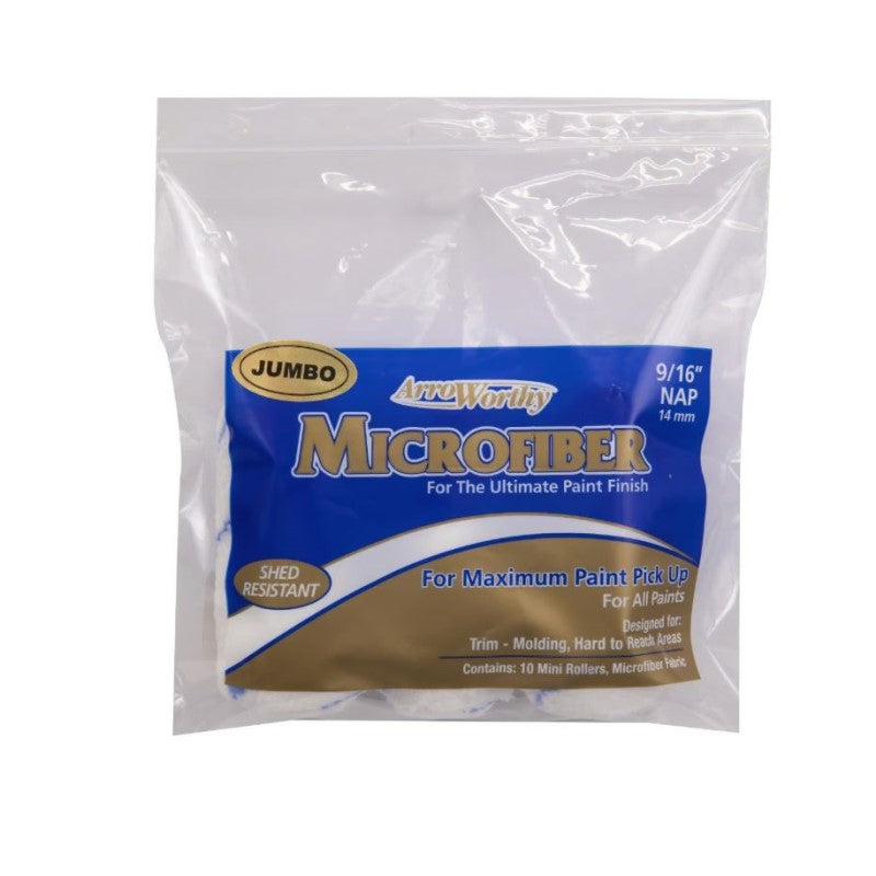 Arroworthy 4" Jumbo Microfiber Roller Sleeves - 9/16" Nap