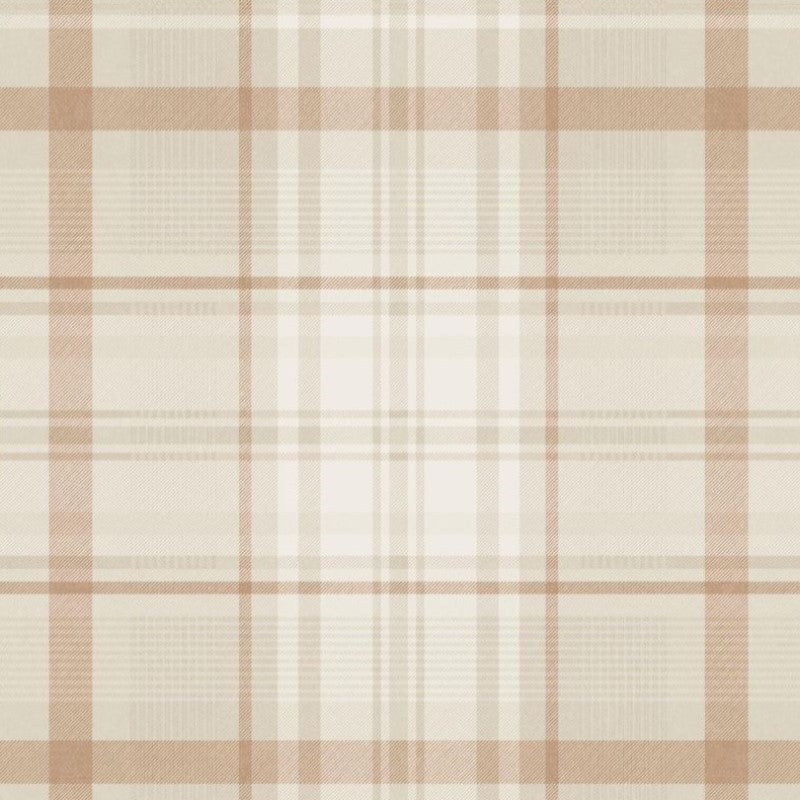 Kirkham Check Wallpaper - Orange Sample