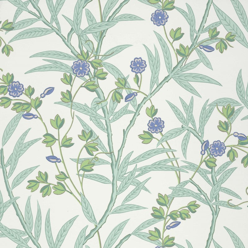 Little Greene Bamboo Floral Wallpaper Sample - Mambo