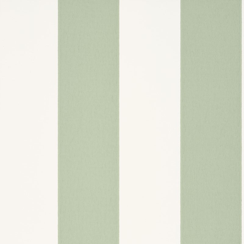 Little Greene Broad Stripe Wallpaper Sample - Pea Green