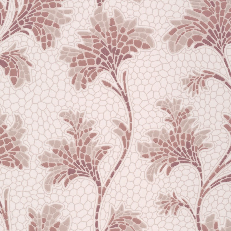 Little Greene Mosaic Trail Wallpaper Sample - Blush
