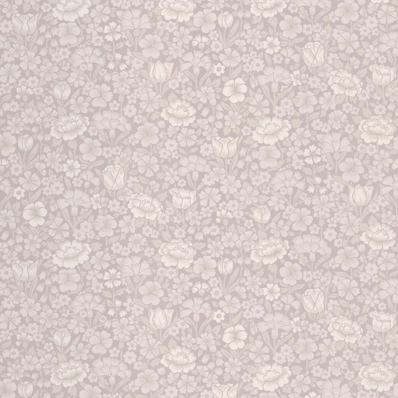 Little Greene Spring Flowers Wallpaper Sample - French Grey