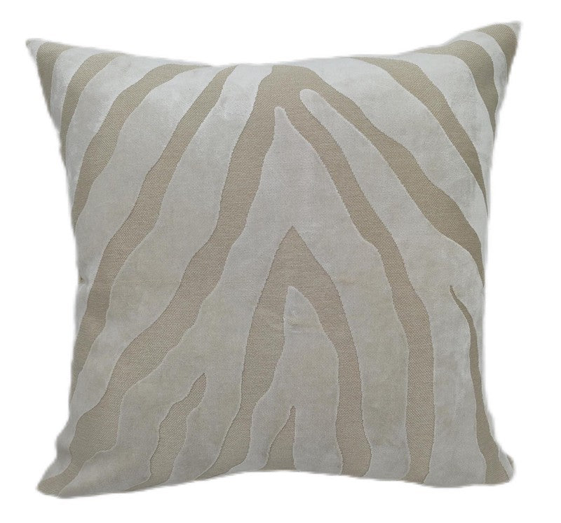 Malini Zebedeedodah Ivory Zebra Print Cushion
