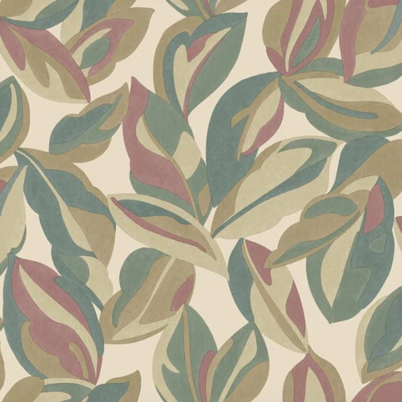 Nicolai Leaf Wallpaper - Multi Sample