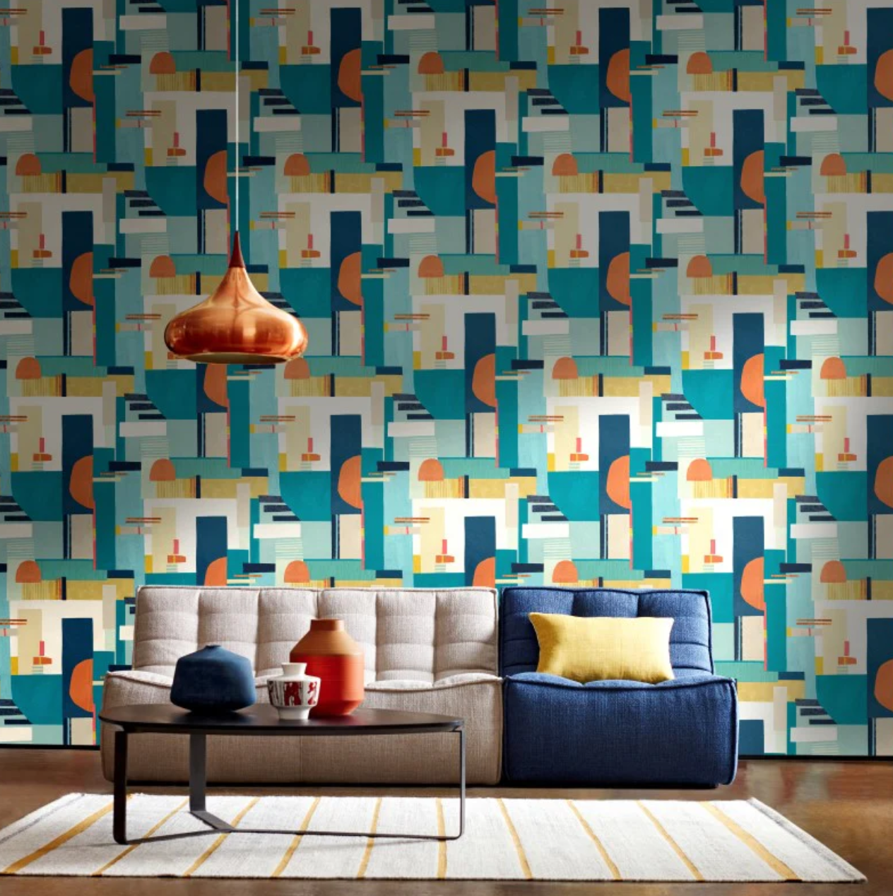 Ohpopsi Blocs Wallpaper Ocean Sample