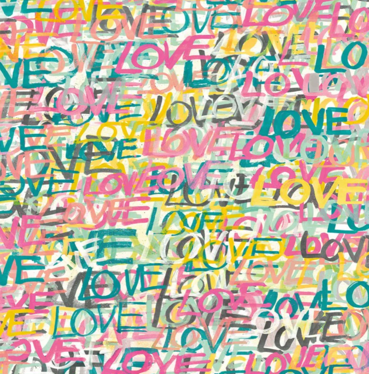 Ohpopsi Love Scribble Wallpaper Pastel Pop Sample