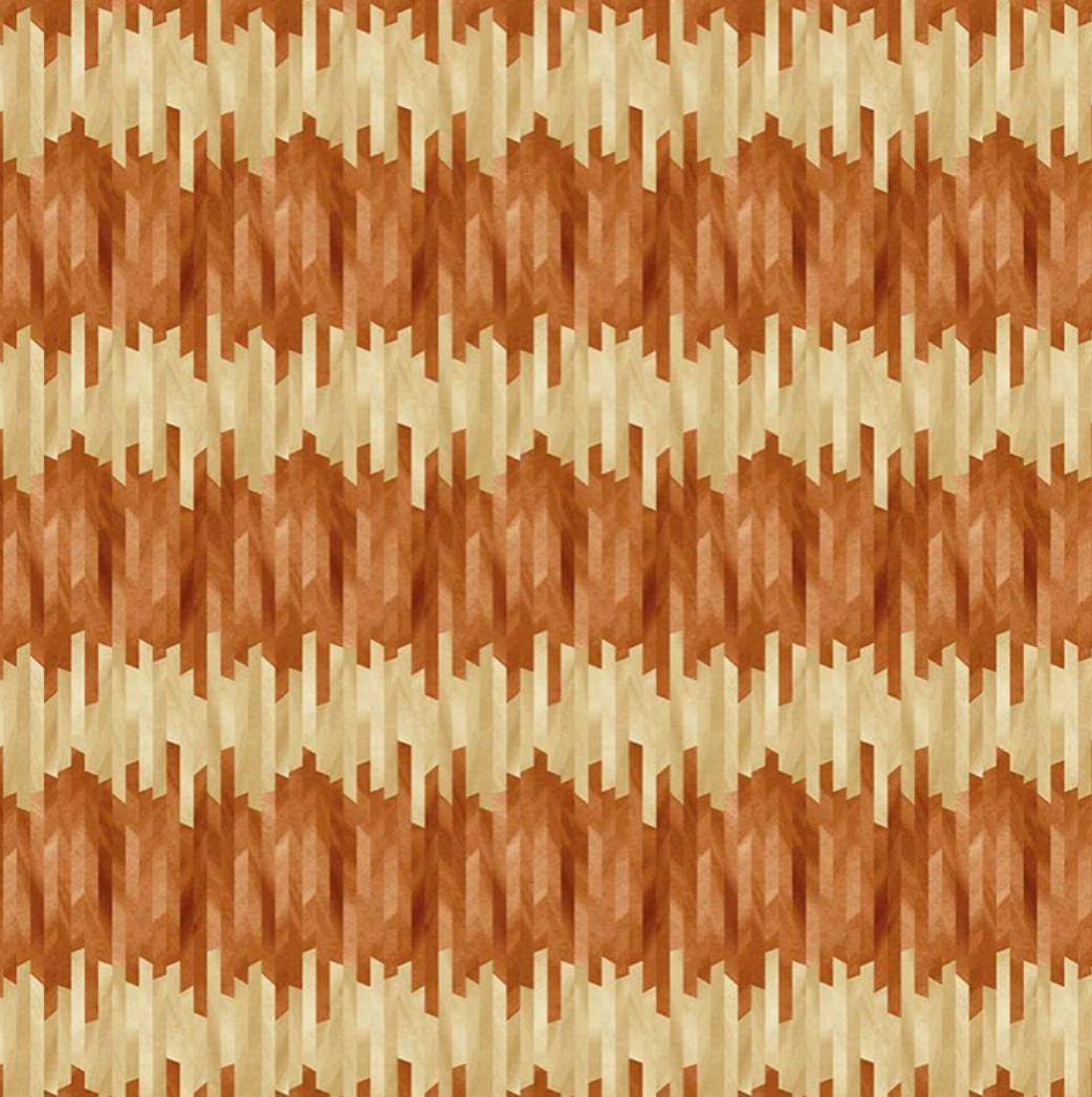 Ohpopsi Strata Wallpaper Hot Ginger Sample