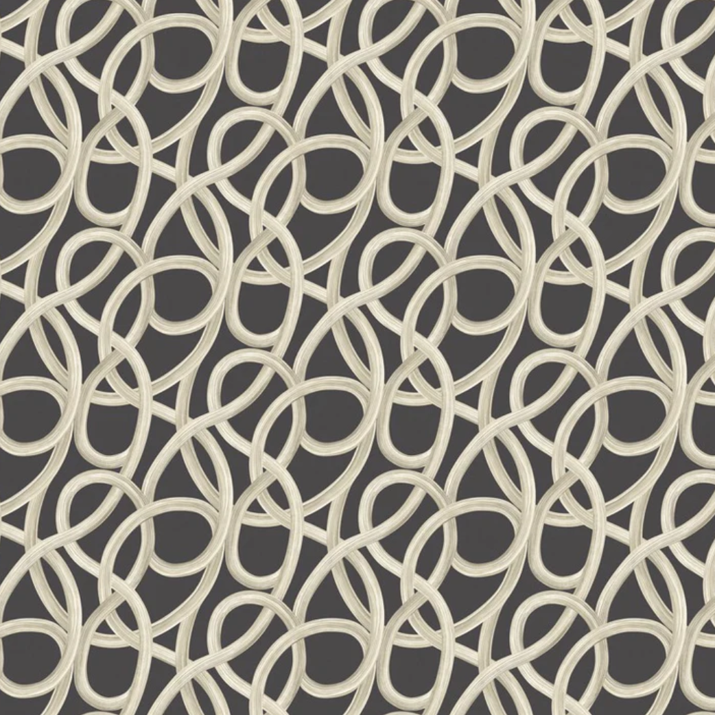 Ohpopsi Twisted Geo Wallpaper Raven Sample