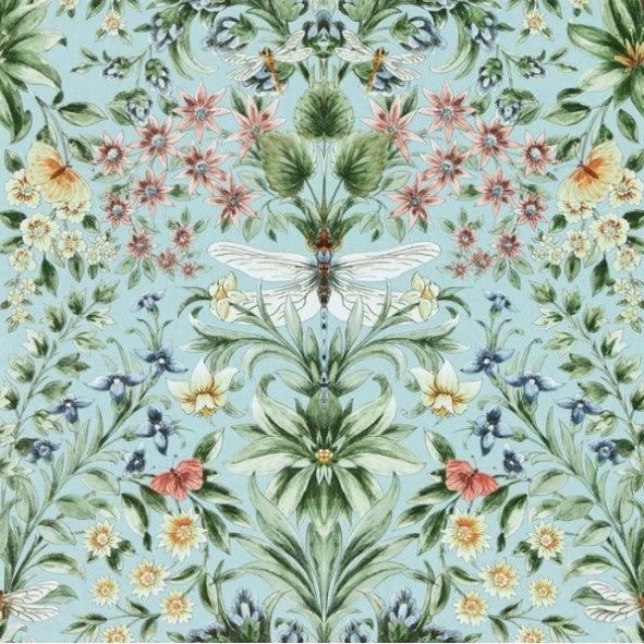 Clarke & Clarke Mirabell Wallpaper - Seaglass Sample