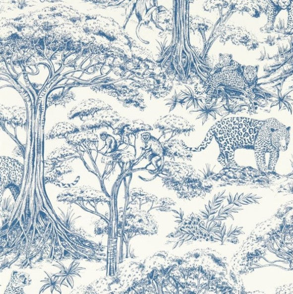 Clarke & Clarke Kisumu Wallpaper - Caribbean Sample