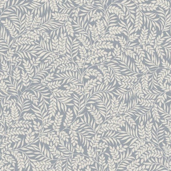 Laurel Leaf Wallpaper - Blue Sample
