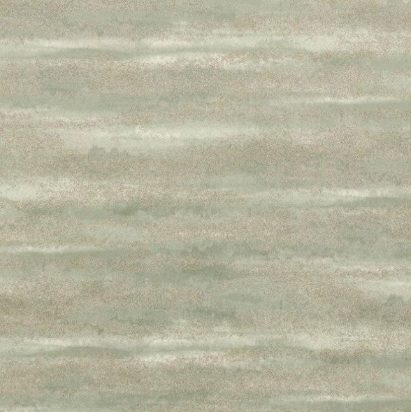 Horizon Bead Metallic Wallpaper - Sage Sample