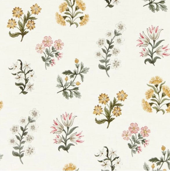 Clarke & Clarke Leiden Wallpaper - Blush/Ochre Sample