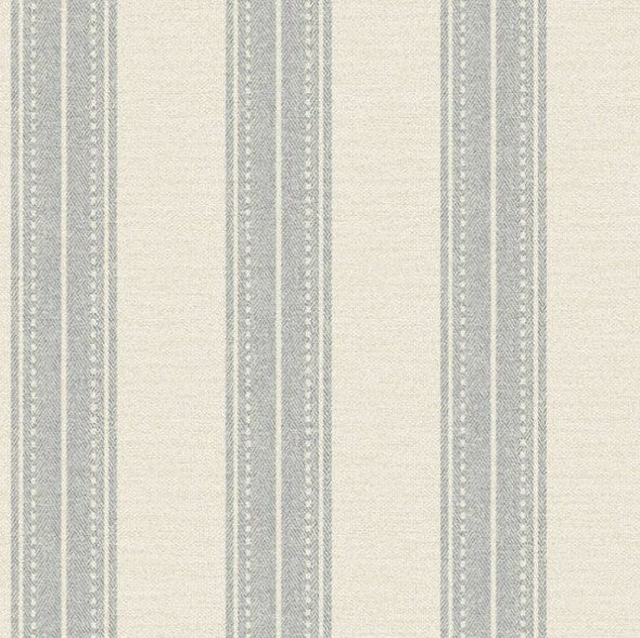 Yuste Stripe Wallpaper - Blue Sample