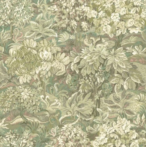 Enchanted Forest Wallpaper - Green Sample