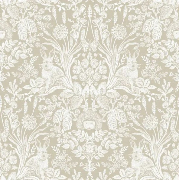 Harlen Woodland Beige Wallpaper Sample