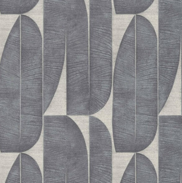 Living Walls Fossil Leaf Wallpaper - Grey & Taupe Sample