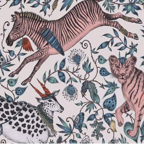 Clarke & Clarke Protea Wallpaper- Pink Sample