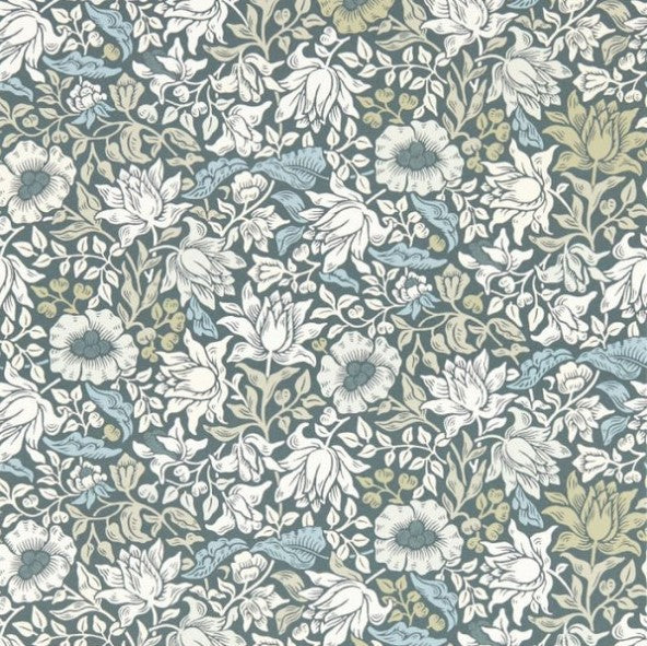 Clarke & Clarke Mallow Wallpaper - Slate/ Dove Sample